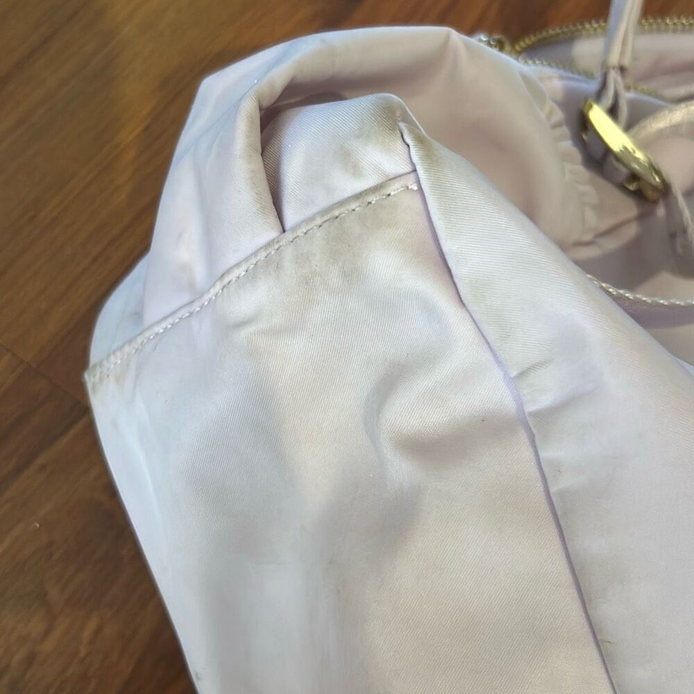Stoney Clover Lane light pink backpack pearl rainbow patch monogram ALB - Picture 6 of 9